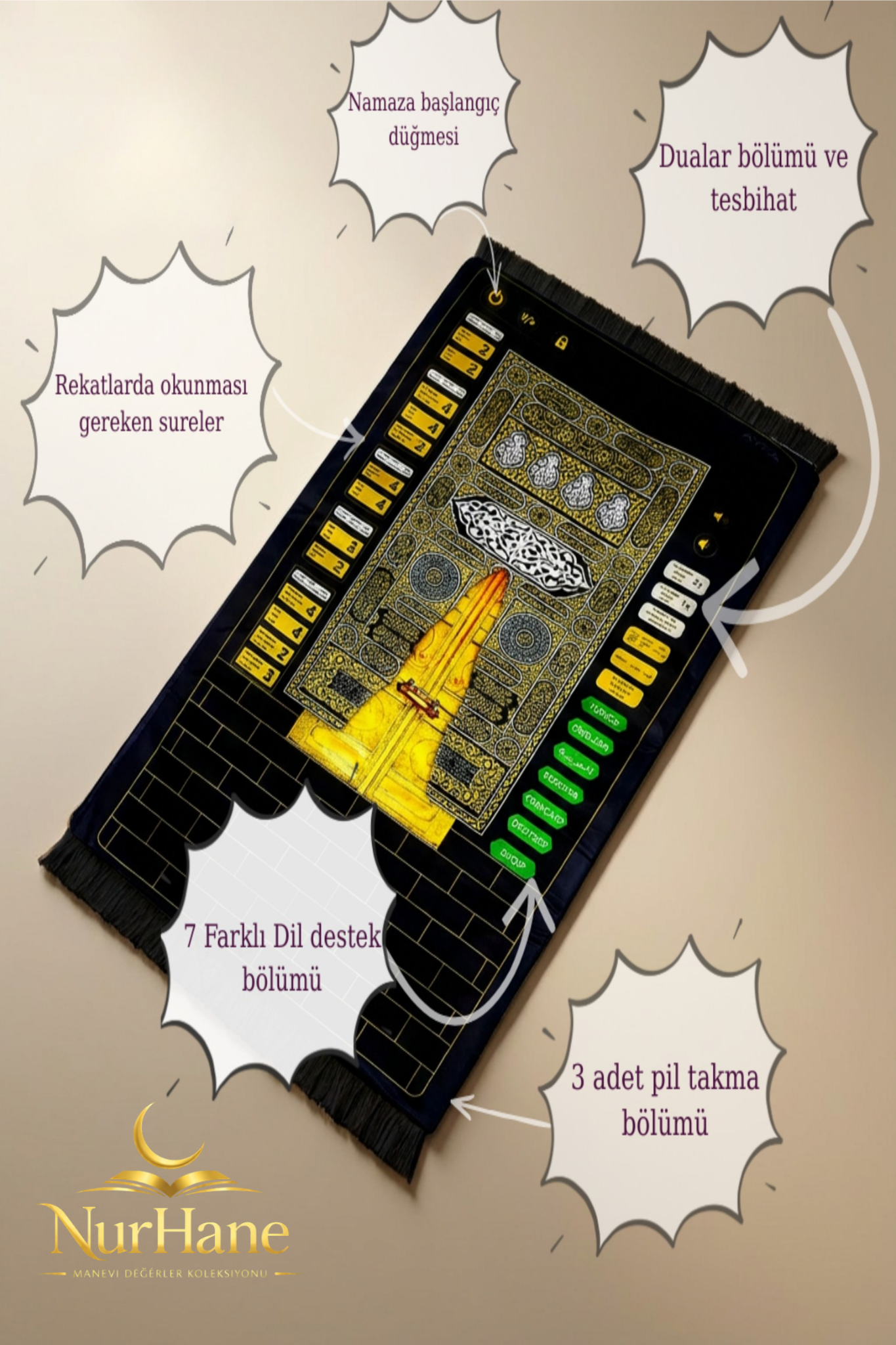 Nurhane™ Sesli Seccade